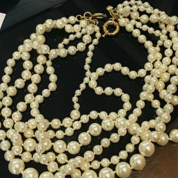 J.CREW PEARL TWISTED HAMMOCK NECKLACE - Picture 13 of 14